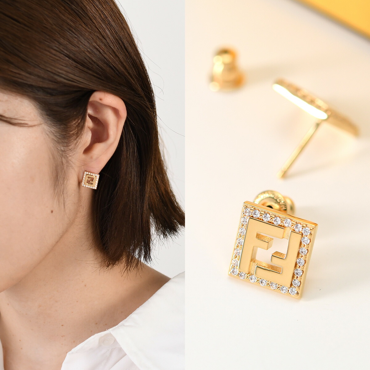 楽天市場】FENDI フェンディ アクセサリー フォーエバー ピアス 8AK916