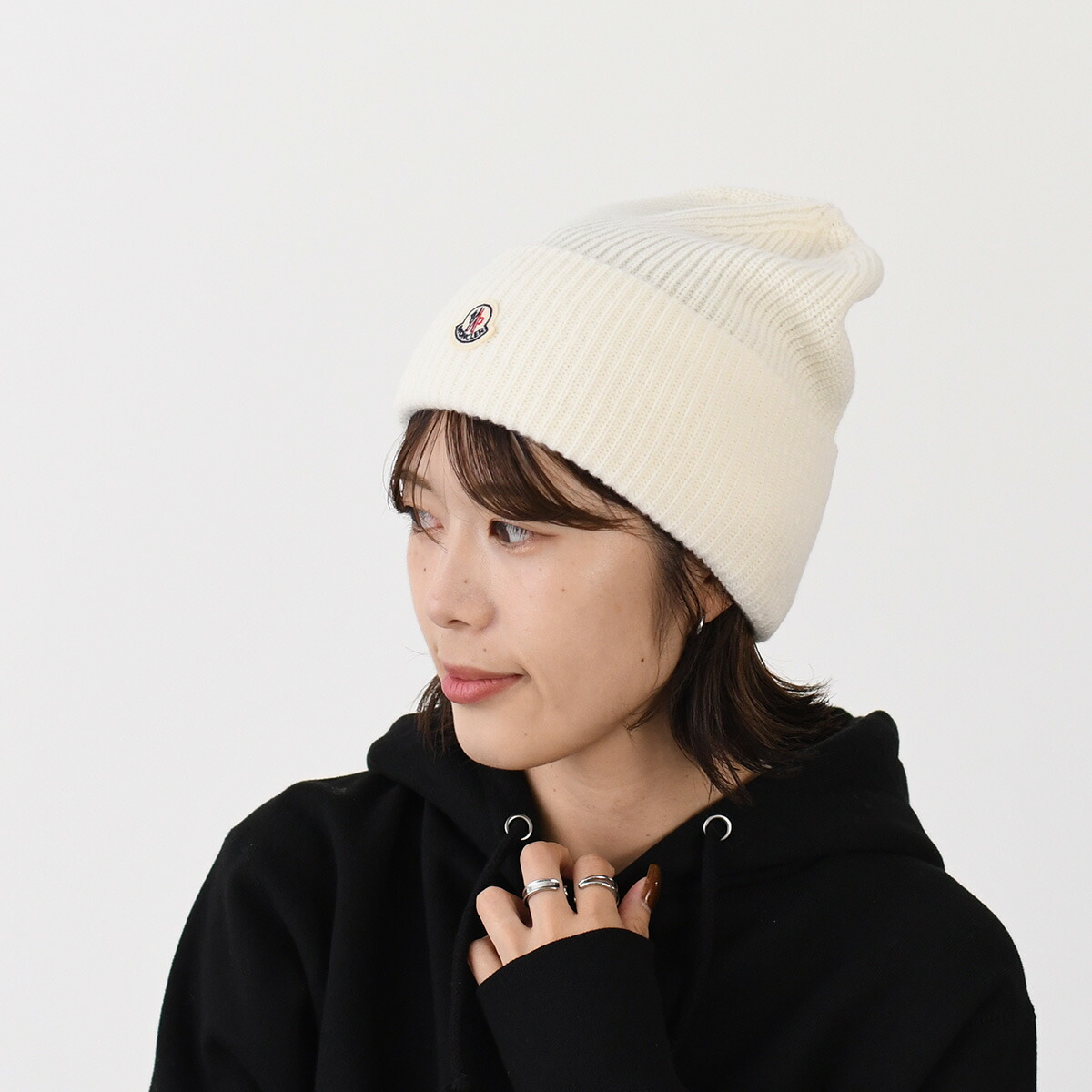 楽天市場】MONCLER モンクレール ニット帽 ニットキャップ ビーニー