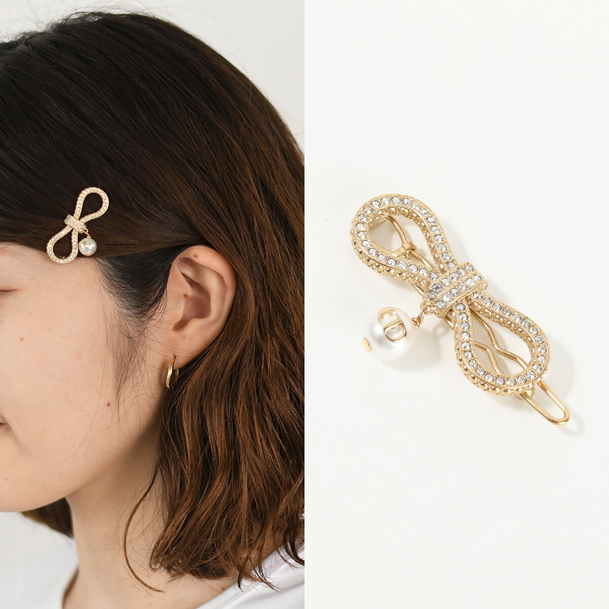 楽天市場】DIOR ディオール バレッタ ヘアアクセサリー ブローチ Le