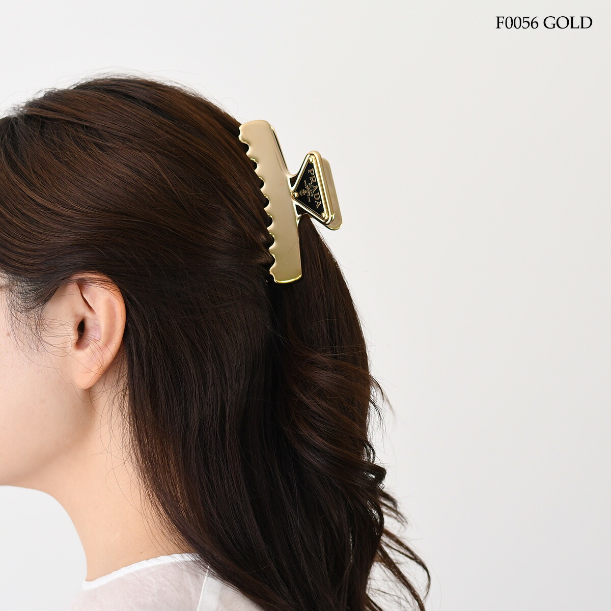 楽天市場】PRADA プラダ ヘアアクセサリー メタル ヘアクリップ 1IF103