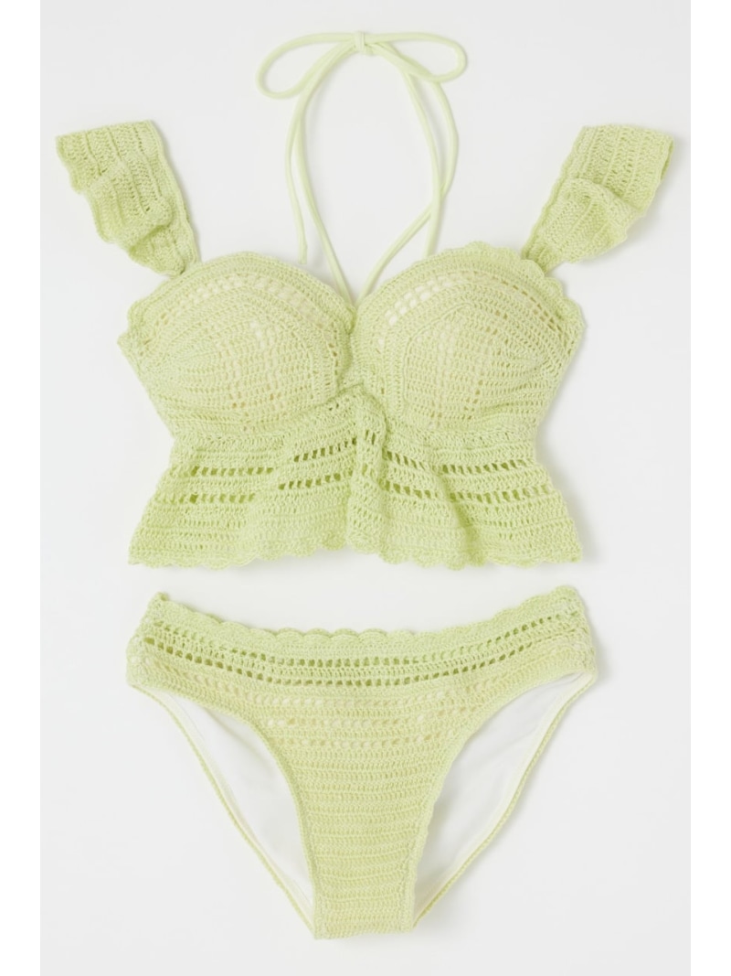 楽天市場】バイカラークロシェバンドゥカップ bikini rienda リエンダ