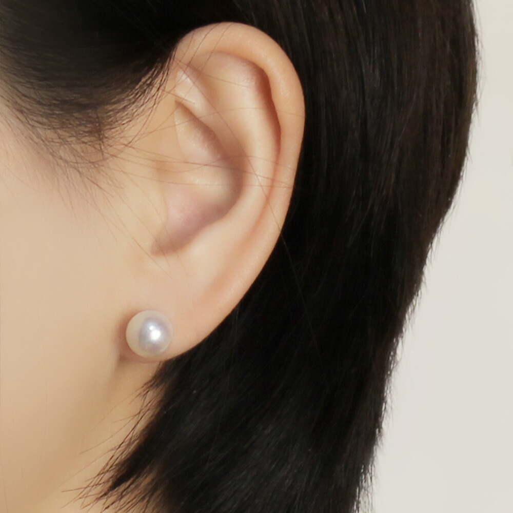 楽天市場】あこや 本真珠 ピアス 9mm 9.5mm 大珠 アコヤ パール