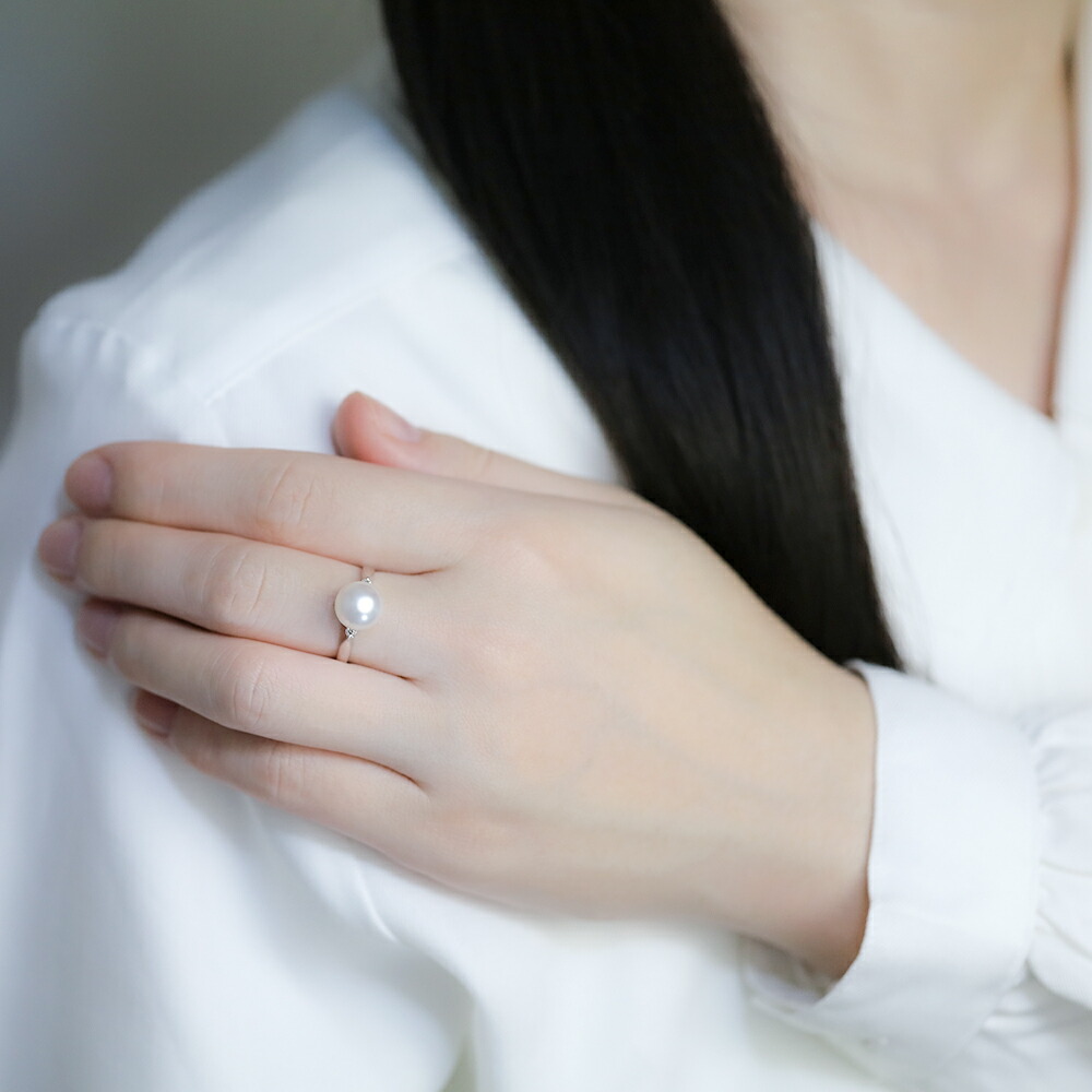 楽天市場】【10%OFF 3/11 01:59まで】パール リング プラチナ pt950