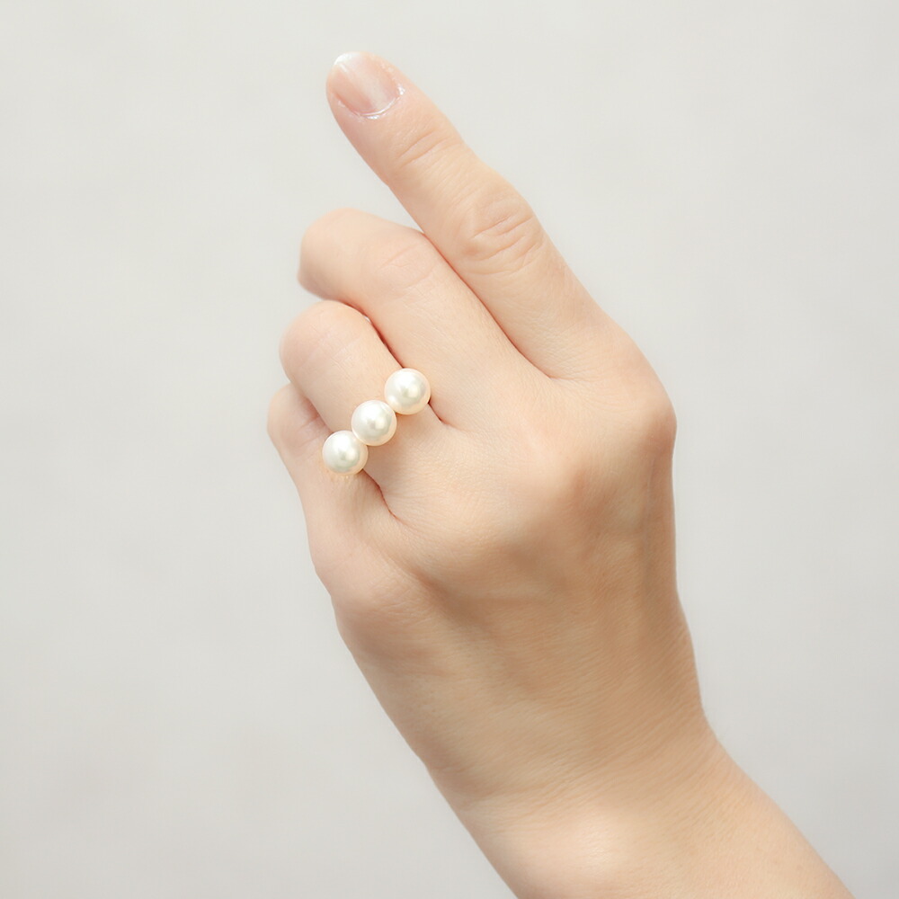 楽天市場】【10%OFF 3/3 20:00より】18k パール リング 普段使い k18