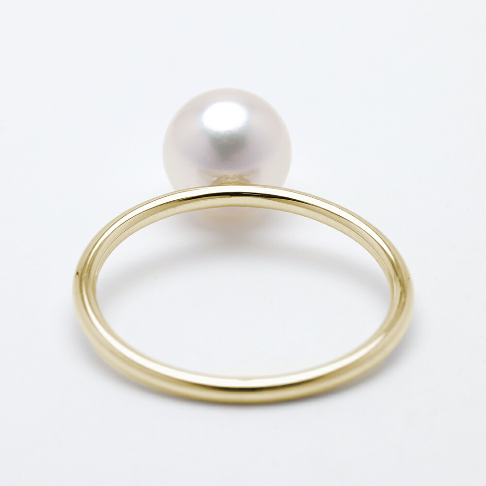 楽天市場】【10%OFF】k18 パール リング 普段使い シンプル 重ね着け