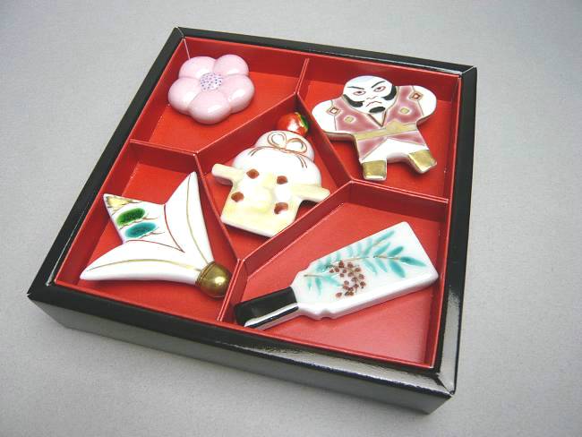 楽天市場】京焼 清水焼 京のお正月箸置きセット : 京焼清水焼専門店 松韻堂
