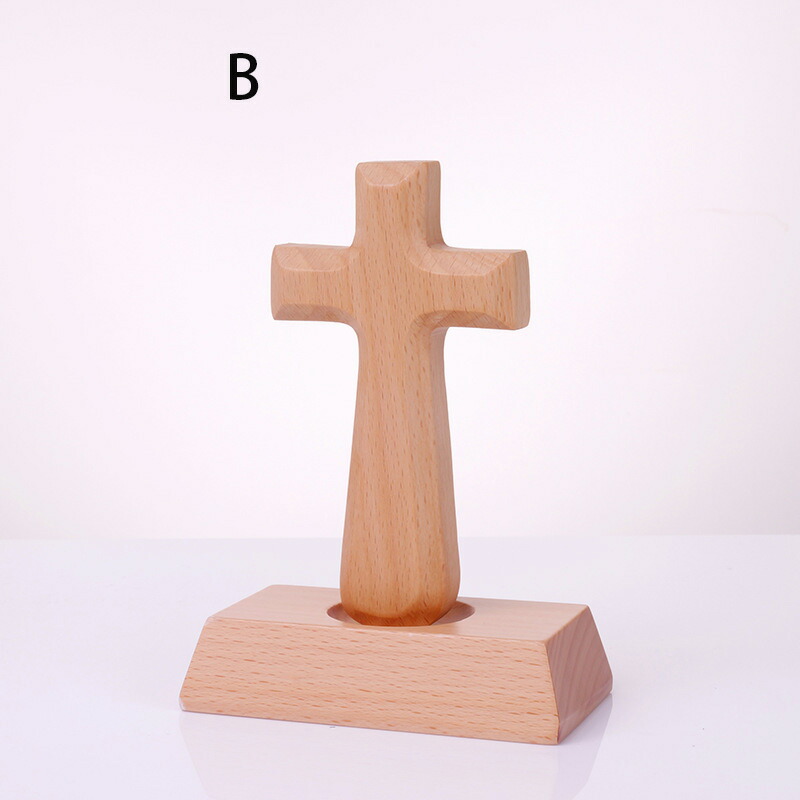 楽天市場】十字架 置物 イエスキリスト クロス 木製 キリスト教 礼拝