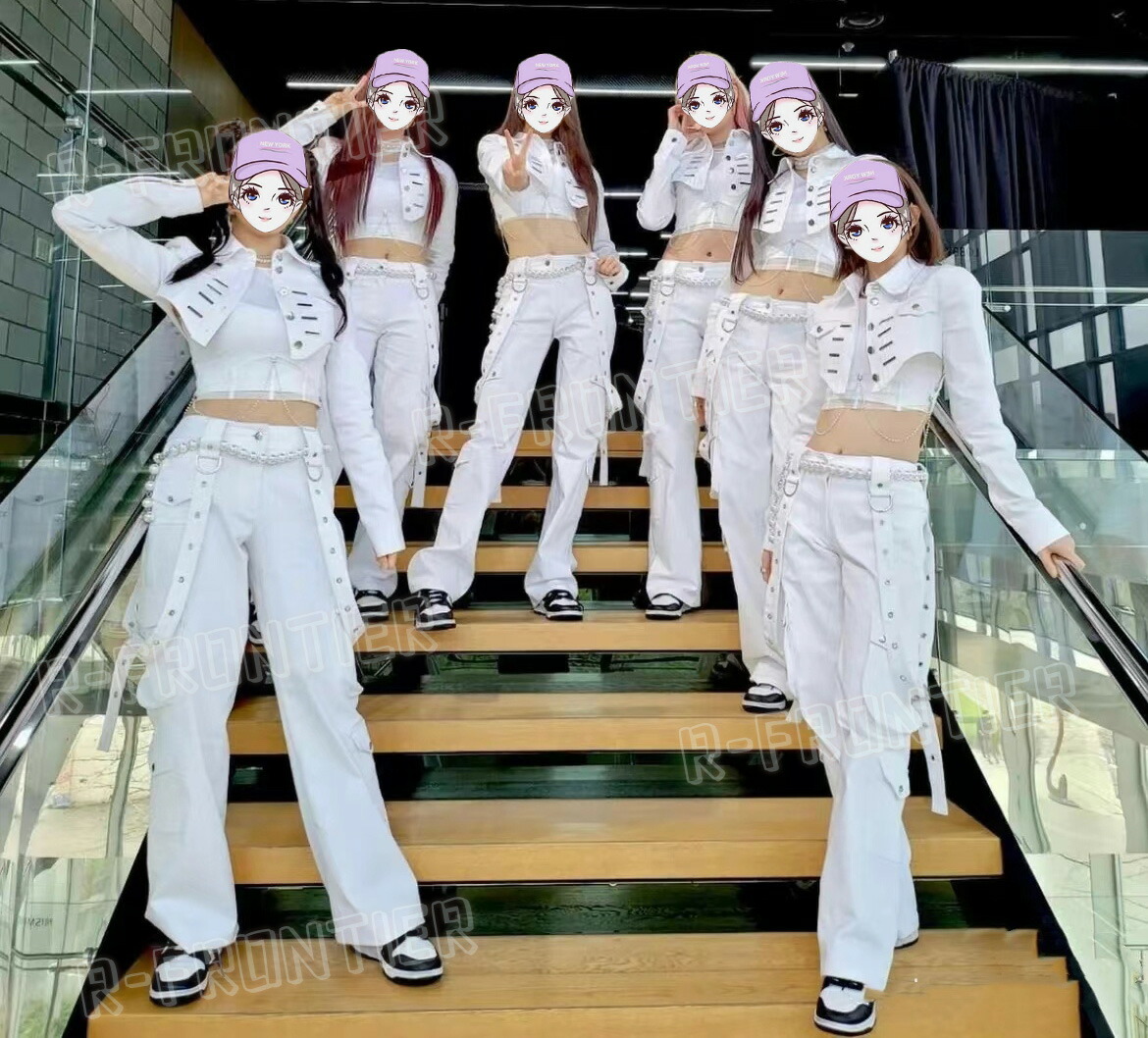 楽天市場】韓国 ジャズ ダンス衣装 ホワイト セットアップ レディース