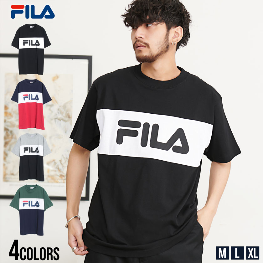 楽天市場】FILA フィラ Tシャツ メンズ ブランド 半袖 半袖Tシャツ