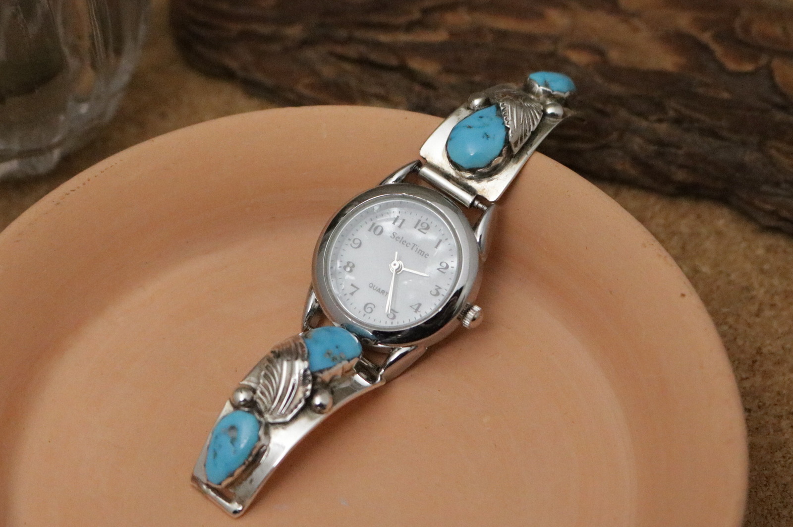 楽天市場】インディアンジュエリー・ナバホ族 リーフ飾り・ブルー