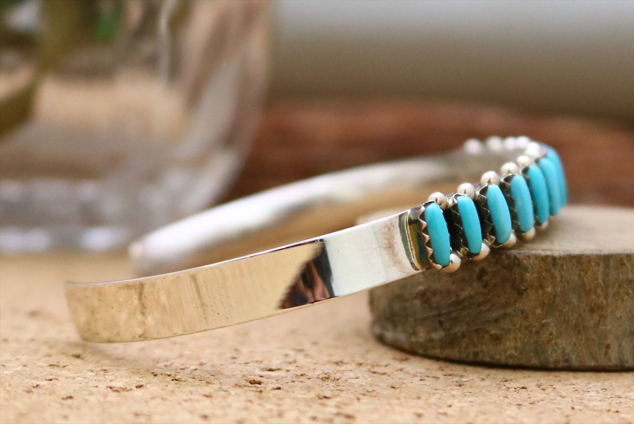 楽天市場】インディアンジュエリー ズニ族 ターコイズ バングル