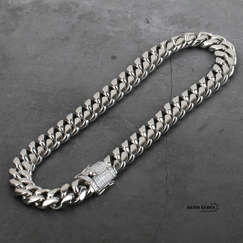 楽天市場】STAINLESS 幅18mm 重厚 極太 喜平ネックレス ブリンブリン