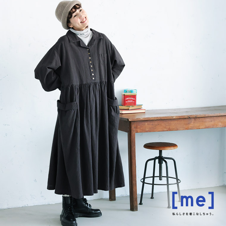 楽天市場】［me］ 私の黒猫ワンピース M/L/LL/3L/4L/5Lサイズ