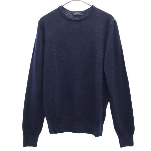 楽天市場】ビームスエフ イタリア製 ウール100％ ニット ネイビー