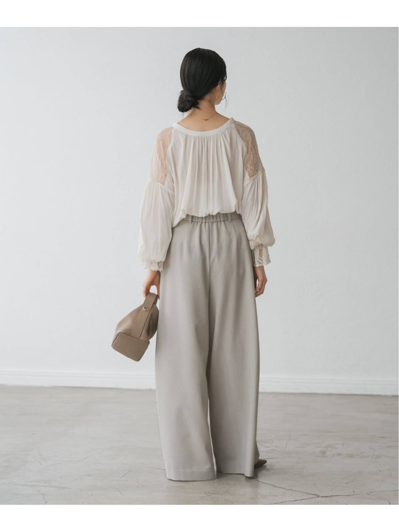 楽天市場】【SALE／30%OFF】レーストリミングフリルカフスブラウス