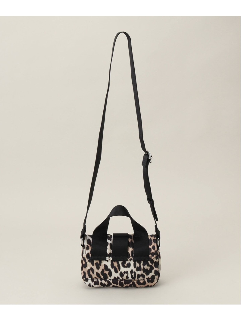 楽天市場】【GANNI / ガニー】 Recycled Tech Mini Satchel Leopard U