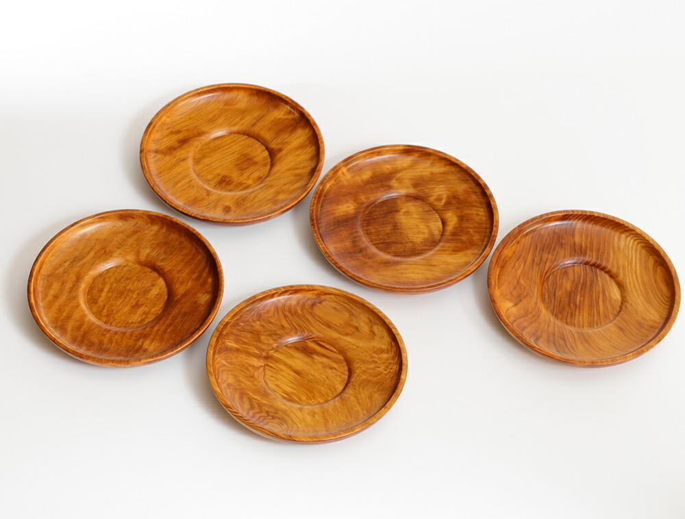 楽天市場】屋久杉 茶托 5点ｾｯﾄ 仕様：無垢 / 素材：屋久杉油瘤~ : 津山