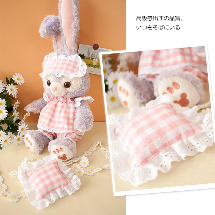 楽天市場】ぬいぐるみ用衣装 ピンクのチェック柄 目隠し+上着+半ズボン