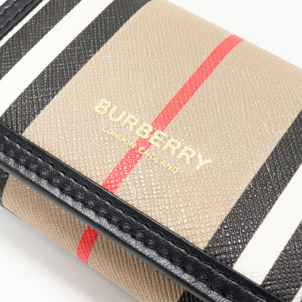 楽天市場】バーバリー 三つ折り財布(小銭入れあり) アイコンストライプ