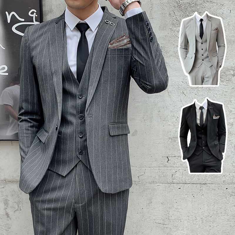 楽天市場】メンズスーツ フォーマル 3ピーススーツ スリーピース