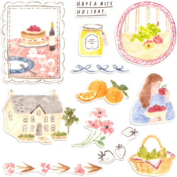 楽天市場】イージーデーステッカー フルーツ 82373 マインドウェイブ