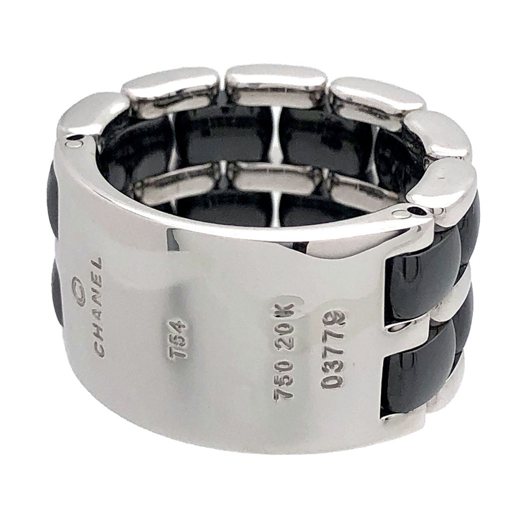 楽天市場】CHANEL ウルトラリング ラージ T54 14号 750 WG ブラック