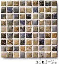 楽天市場】15角 モザイクタイル レトロラスティック 青系ミックス 1