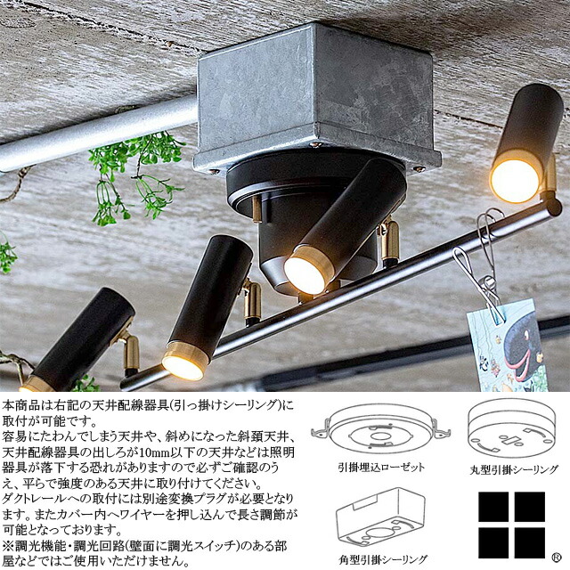 楽天市場】ノーシュ NOSH LEDシーリングスポットライト シーリング