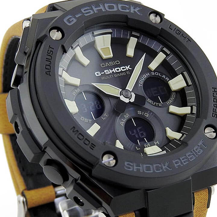 楽天市場】G-SHOCK Gショック Gスチール メンズ 腕時計 革ベルト