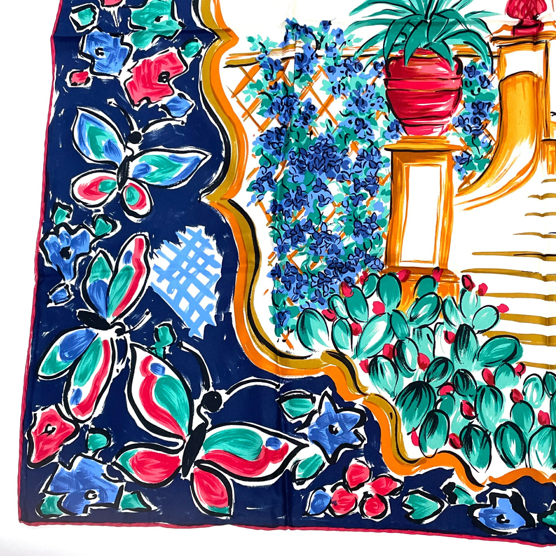 楽天市場】未使用品 FENDI フェンディ スカーフ 大判 シルク ロゴ 花柄