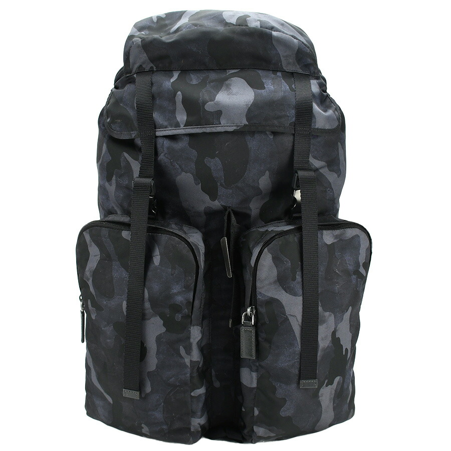 楽天市場】プラダ PRADA バックパック リュックサック V136 カモフラ