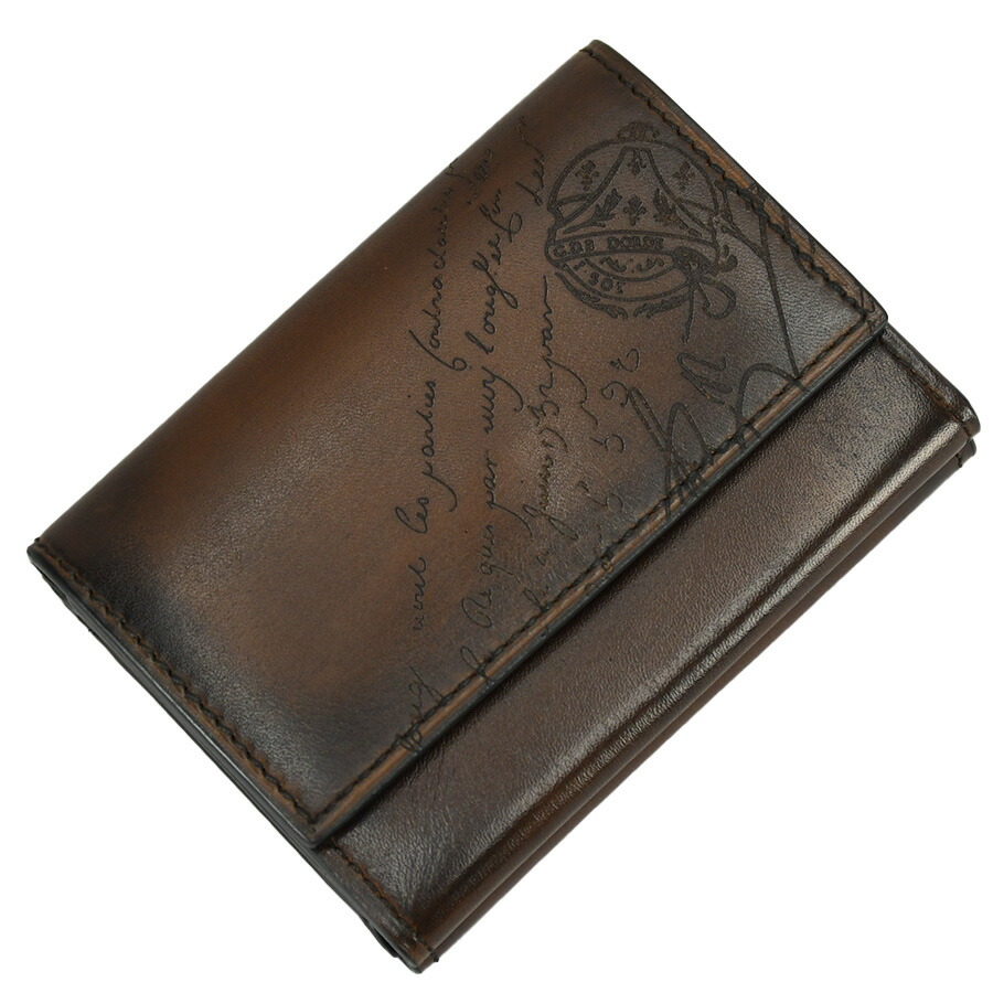 楽天市場】新入荷 ベルルッティ Berluti 三つ折り財布 アカジュー