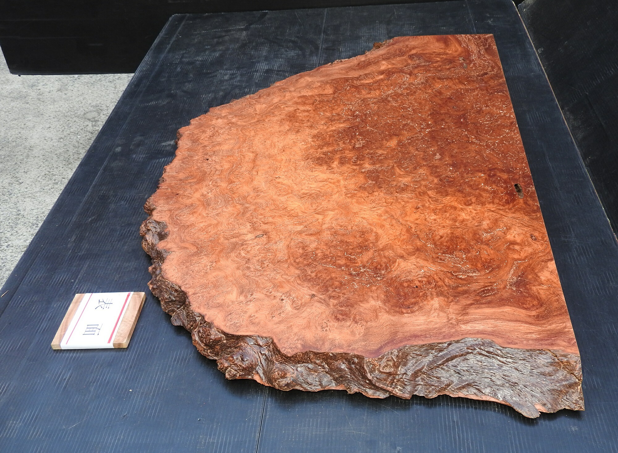 楽天市場】花梨 カリン 一枚板 木材 板材半円変形 テーブル 無垢材220