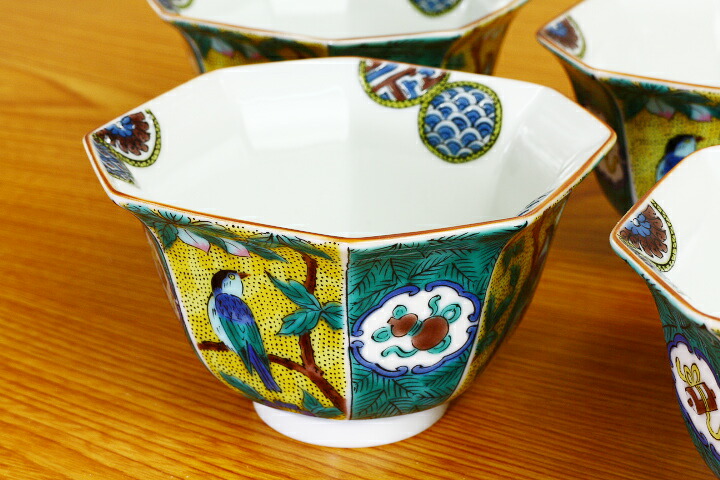 楽天市場】九谷焼 小鉢揃 吉田屋風桃に鳥/青郊窯＜送料無料＞和食器 鉢