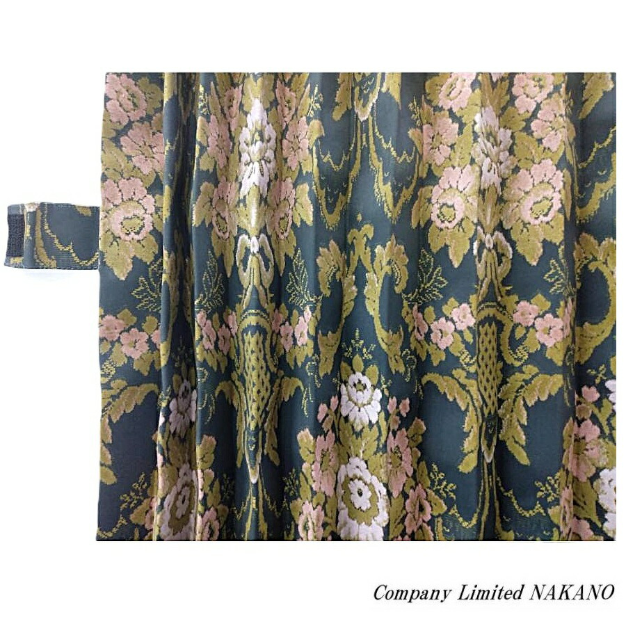 楽天市場】トラック用 仮眠カーテン 両面 花籠 HANAKAGO調 グリーン