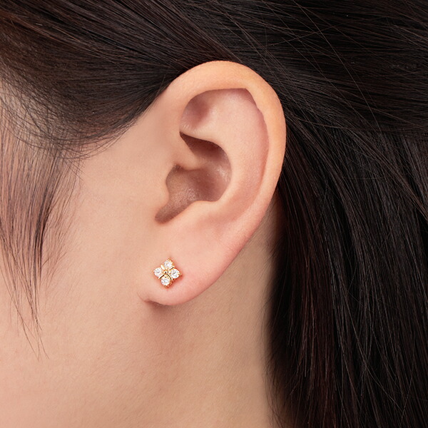 楽天市場】K18イエローゴールドダイヤモンドピアス : ジュエリーツツミ