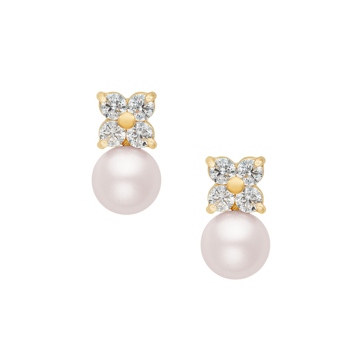 楽天市場】K18イエローゴールド淡水パールピアス（5.5mm) : ジュエリー