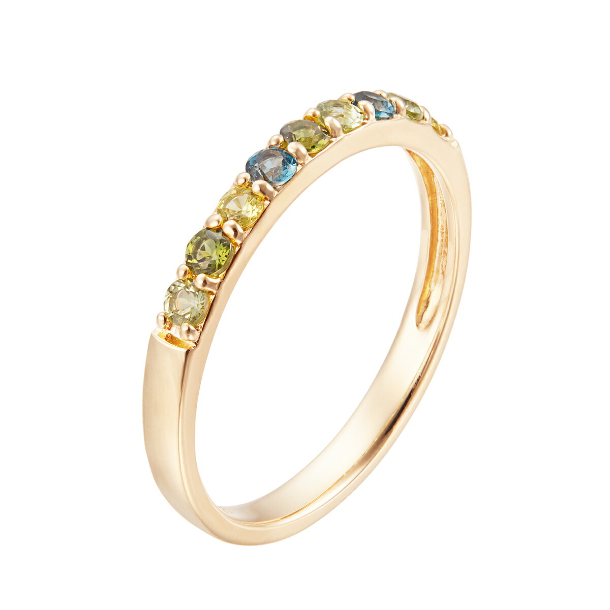楽天市場】K10イエローゴールドマルチストーンリング : ジュエリーツツミ