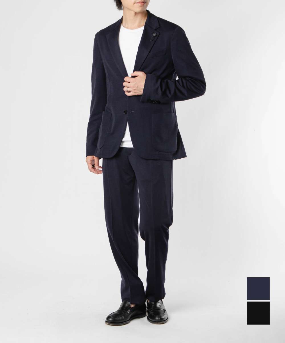 LARDINI ネイビーモヘアスーツ 42 LARDINI ネイビーモヘアスーツ 42