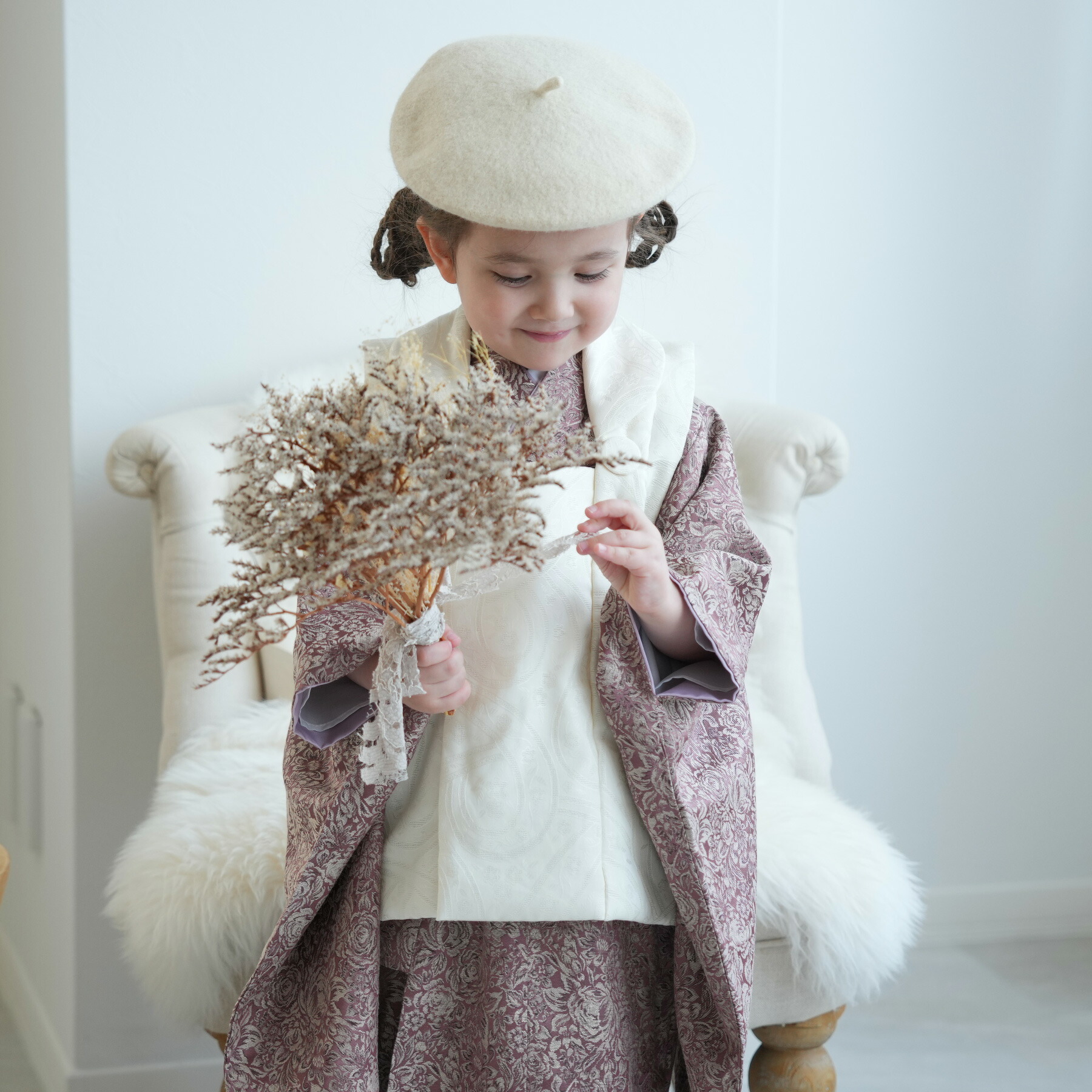 楽天市場】【レンタル】【ひよこ商店 kids 七五三 着物 3歳 女の子