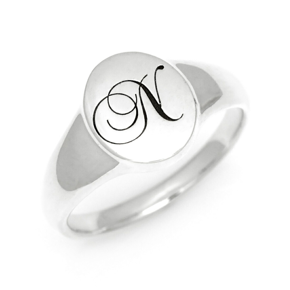 楽天市場】SS800円クーポン シグネットリング イニシャル シルバー925