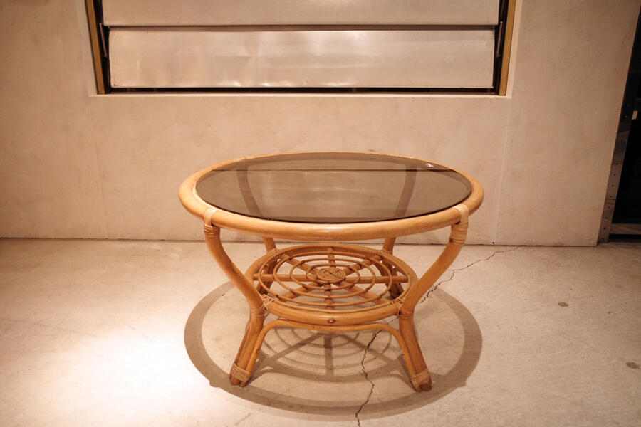 楽天市場】アンティーク テーブル（素材（インテリア）籐）の通販