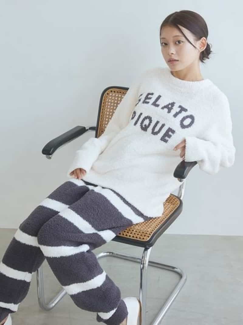 楽天市場】パウダーロゴジャガードプルオーバー&ロングパンツセット