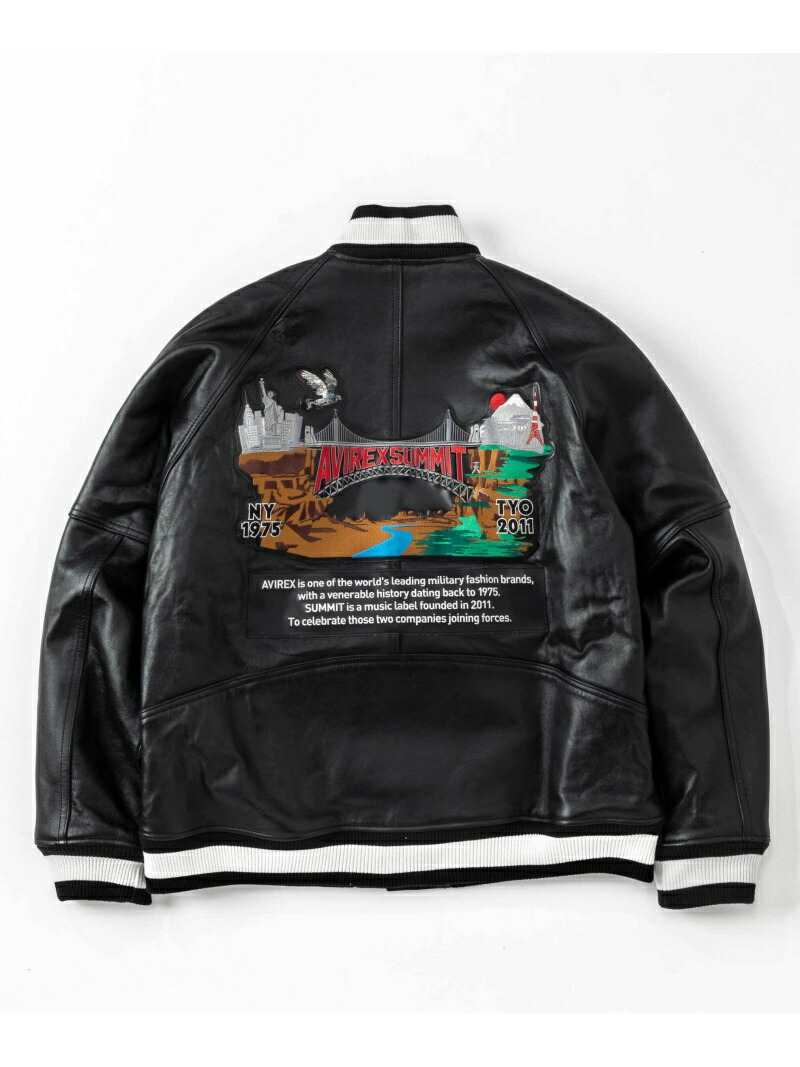 楽天市場】《SUMMIT × AVIREX》LEATHER VARSITY JACKET AVIREX