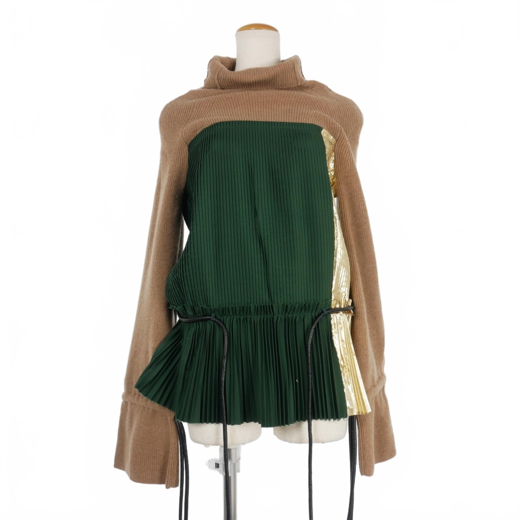 楽天市場】【中古】サカイ sacai 17AW ドッキング プリーツ ニット