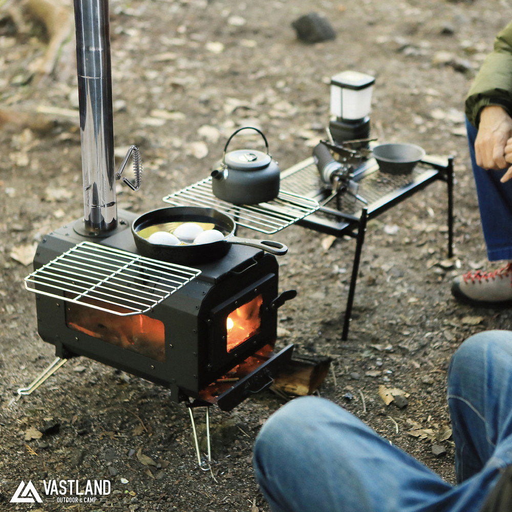 楽天市場】VASTLAND 薪ストーブ キャンプ用 焚き火ストーブ 耐熱塗装 3