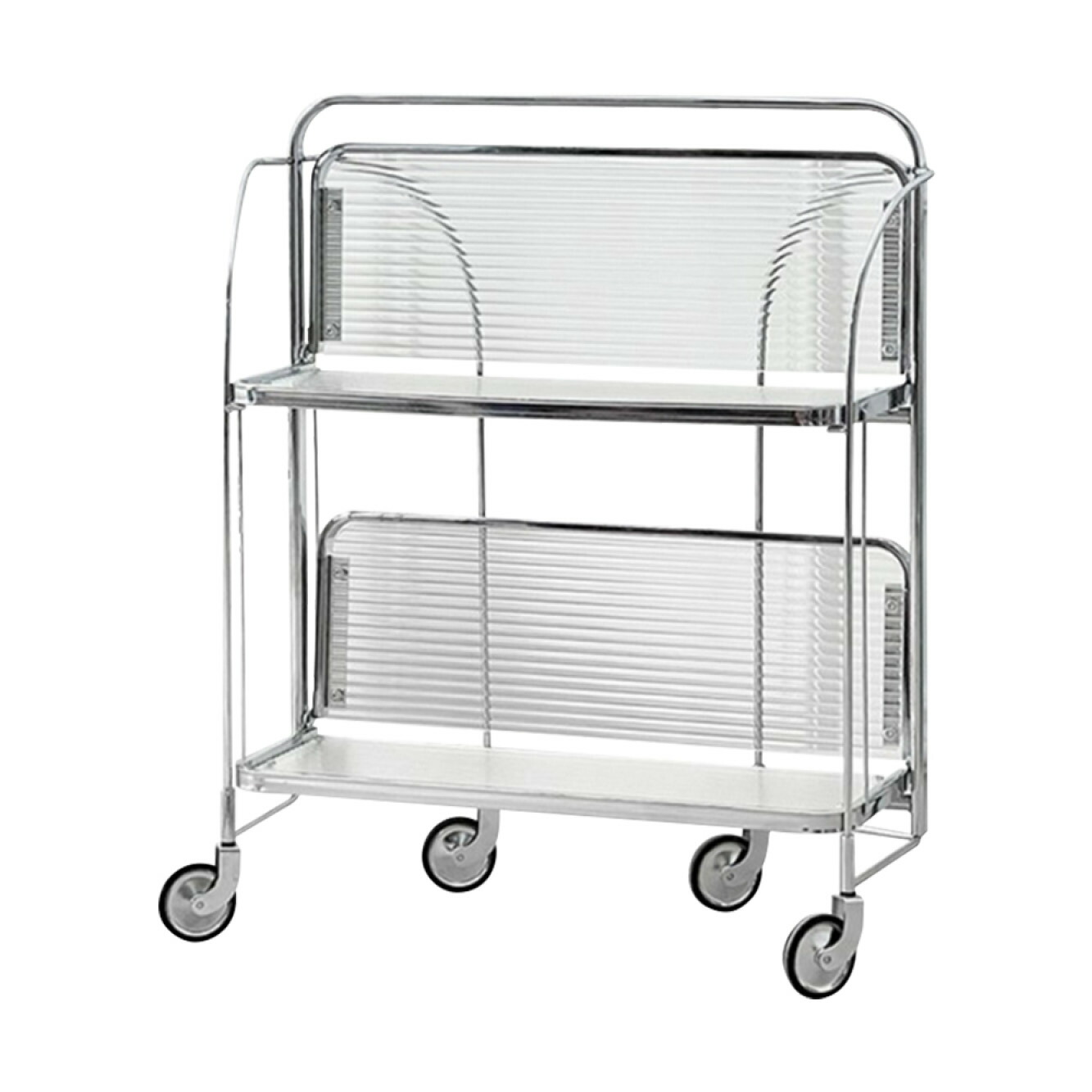 楽天市場】VeroMan クリアラック ワゴン 収納ラック ガラス キャスター