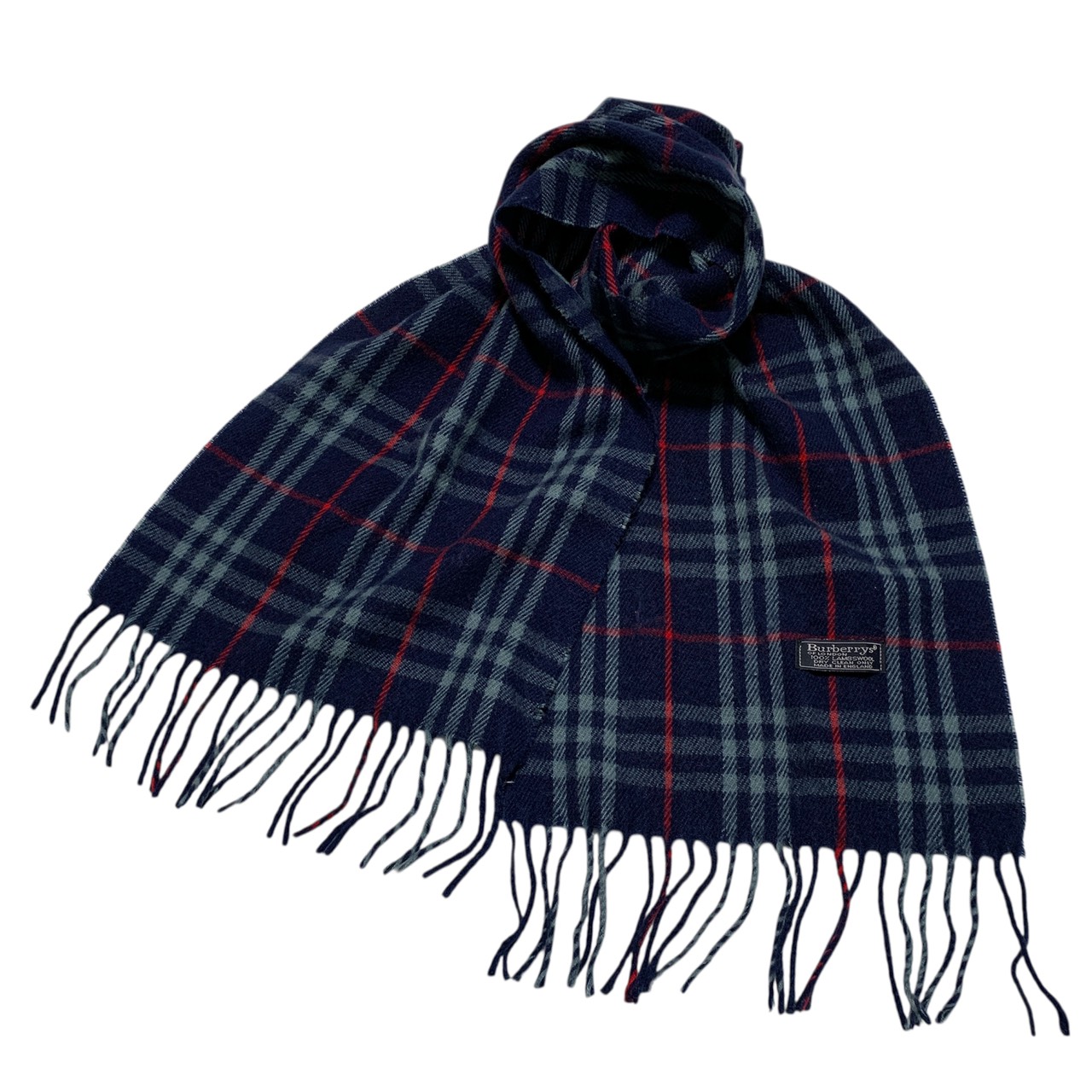 楽天市場】バーバリー マフラー ブルー チェックの通販