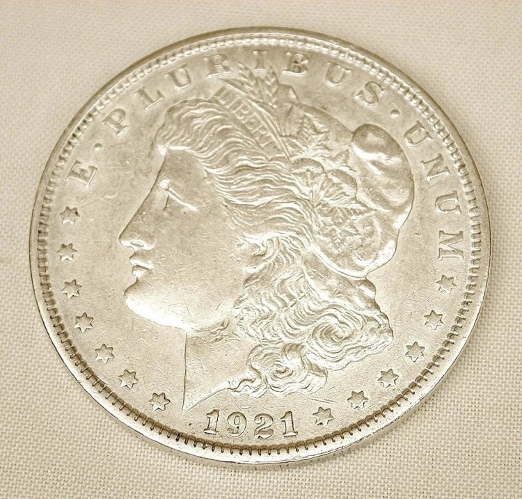 楽天市場】1921年製モルガン・ダラー。ほぼ未使用で、わずかな使用感