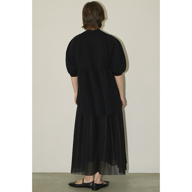 楽天市場】クラネ CLANE バルーンスリーブ ギャザー ニット トップス